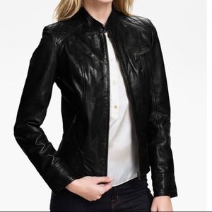 Bod Christensen Leather Moto Jacket 